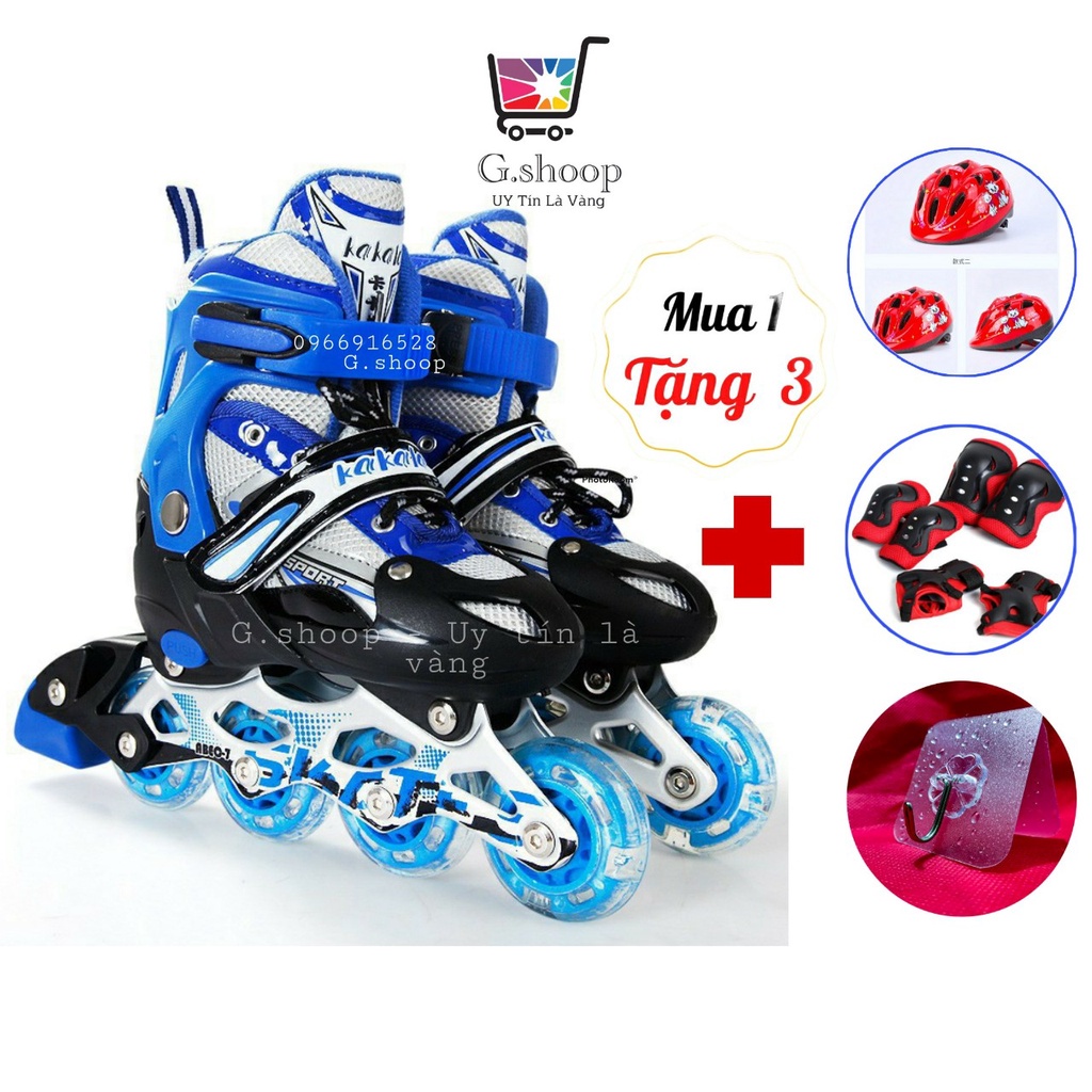 GIÀY patin trẻ em có led dáng thể thao cá tính cho bé trai, bé gái full bảo hộ được trợ giá khi mua kèm giày