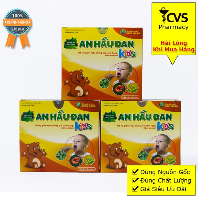 An Hầu Đan Kids - Ống Siro Uống Dành Cho Trẻ Bị Viêm Họng, Amidan