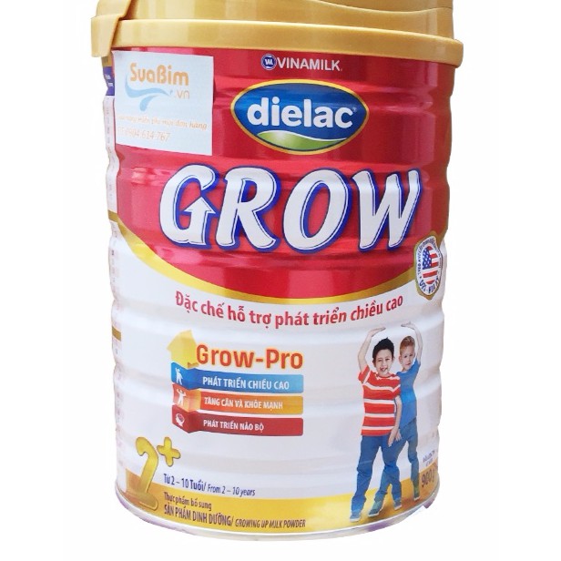 SỮA BỘT DIELAC GROW 2+ - HỘP THIẾC 900G