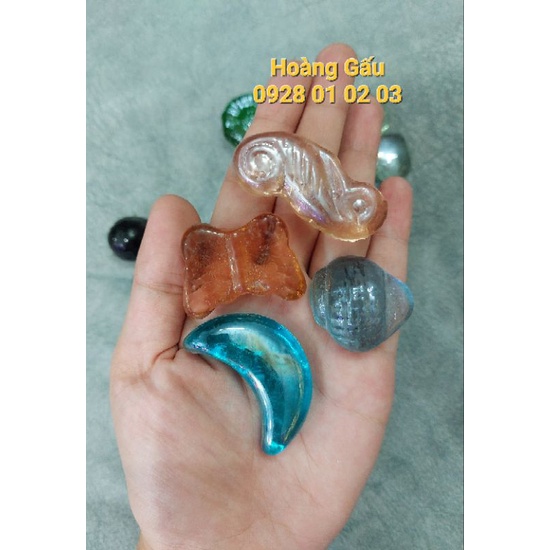 Sỏi thủy tinh - Sỏi tạo hình - Trang trí bể cá