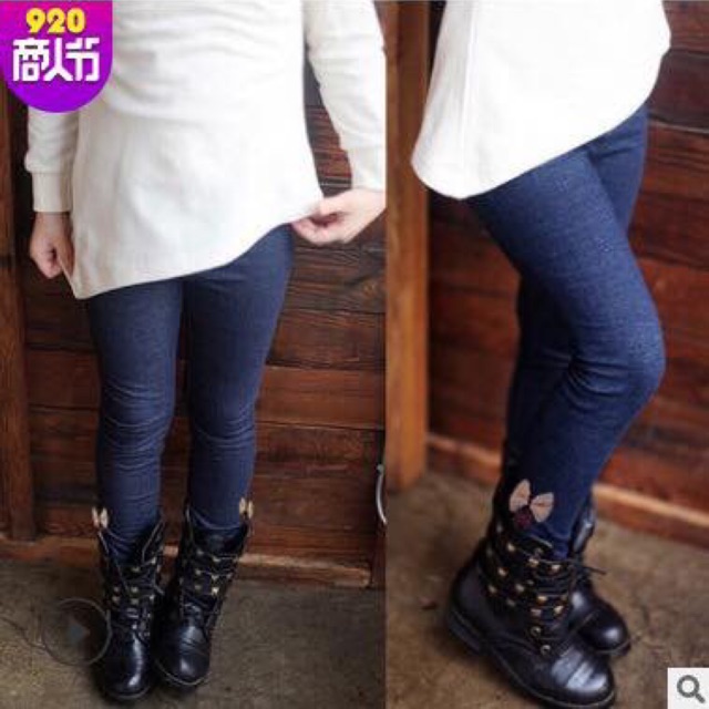 Quần Legging lót lông bé gái