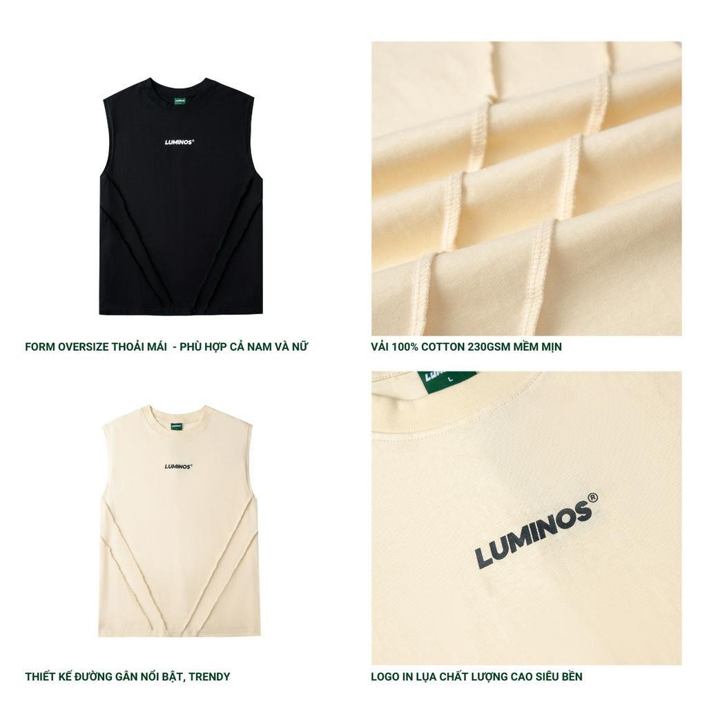 Áo Tank Top Oversize Lumi Basic - Áo Tank Top Vải Thun 100% Cotton 230gsm Siêu Mịn Dáng Rộng Unisex - Brand Luminos