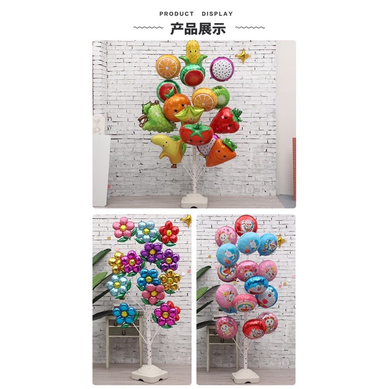 Cây trụ gắn bong bóng, chong chóng. Hàng y mẫu.Zalo: 0918185352