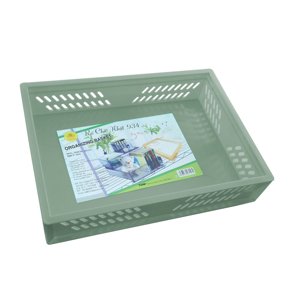Rổ chữ nhật trung TỰ LẬP TL937 - 24CM