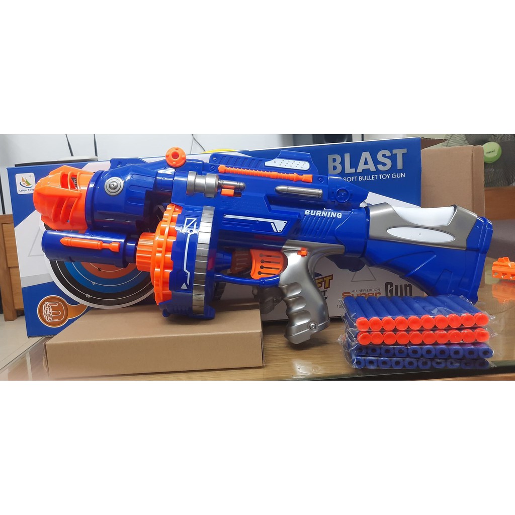 Đồ Chơi Super Blaster Vận Động Ngoài Trời Cao Cấp Kiểu Nerf Cỡ Lớn