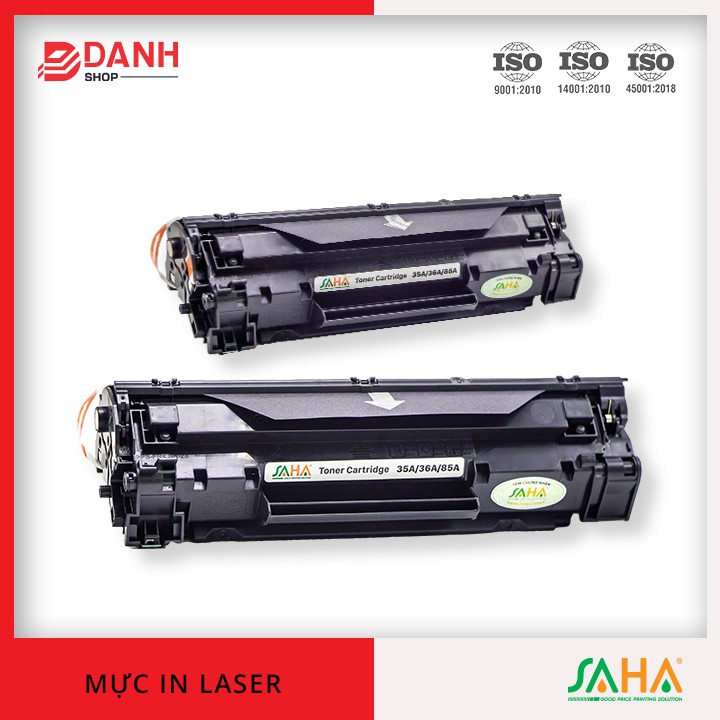 Hộp mực in SAHA 35A / 36A / 85A (Có CHIP ) Dùng cho máy in HP Laser - Canon LBP - Hàng Chính Hãng ( FULL BOX )