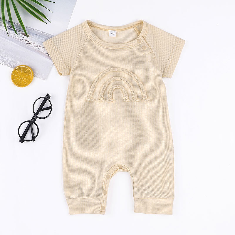 Body bé gái trai đồ sơ sinh từ 0 đến 24 tháng dễ thương bodysuit liền thân mùa hè tay ngắn quần áo cho bé trẻ em