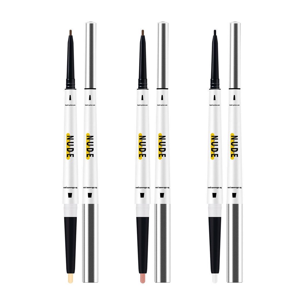 Bút Phấn Mắt Tơ Tằm Dạng Lỏng Hai Đầu Màu Đỏ NUDE Trang Điểm Tạo Bóng Cho Nữ | BigBuy360 - bigbuy360.vn