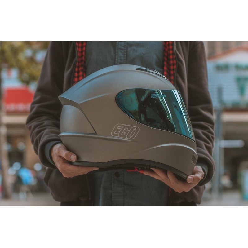 TẶNG GĂNG TAY Mũ nón bảo hiểm Fullface EGO E8 PLUS, EGO E-8 PLUS màu đen nhám chính hãng bảo hành 24 tháng cao cấp moto