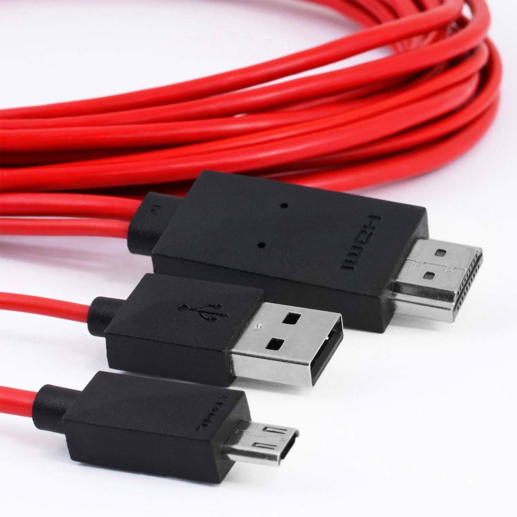 Cáp Chuyển Đổi Mhl Sang Hdmi Micro Usb Cho Samsung Galaxy Lg Nokia Htc Huawei Xiaomi Oppo Vivo