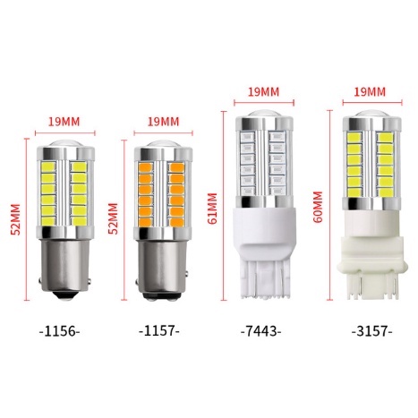 Đèn LED Xi Nhan 1156 1157 5730 5630 T10 33SMD Cao Cấp Cho Xe Mô Tô