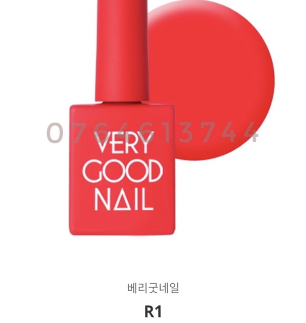 [ Very Good Nail ] - Sơn gel full 8 chai màu Đỏ ( H6, R1 đến R7 )