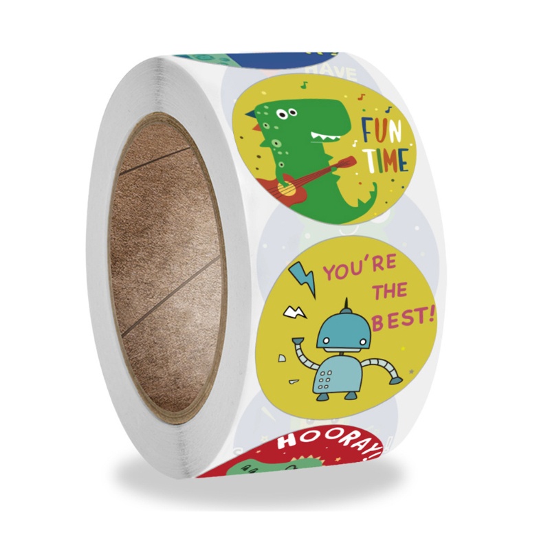 Super Cartoon Animal Teacher Reward Stickers Students Motivation  Decoration Label