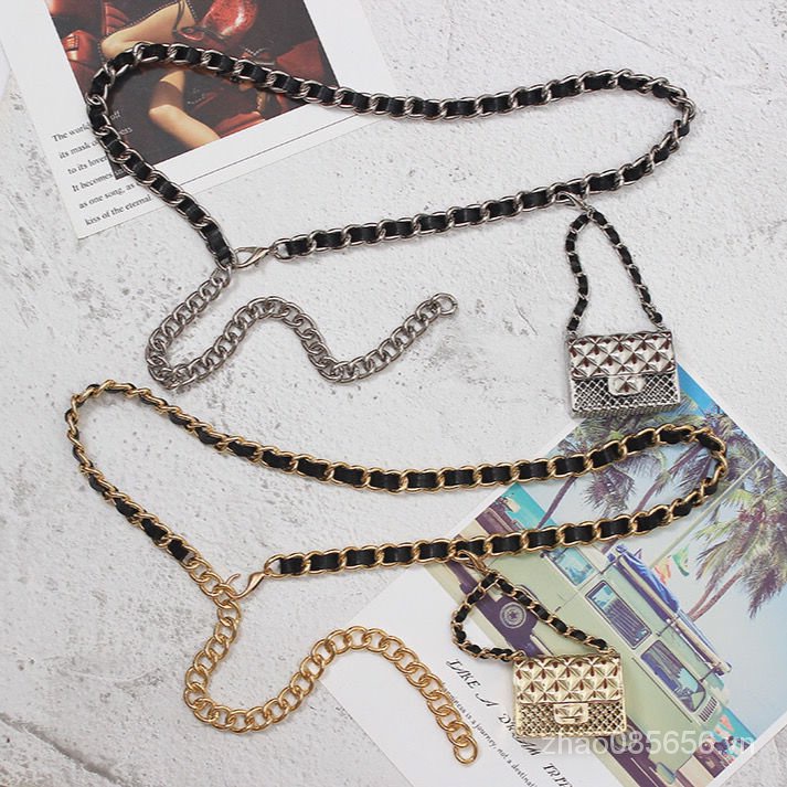 Thắt Lưng Dây Xích Phối Túi Đeo Chéo Bằng Kim Loại Thời Trang Cho Nữ | BigBuy360 - bigbuy360.vn