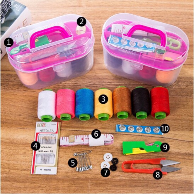 Hộp dụng cụ may vá đa năng 55 món loại lớn Store4girls