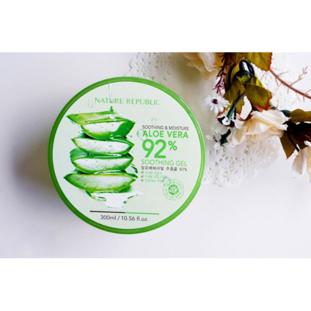 Gel dưỡng ẩm lô hội Soothing & Moisture aloe vera 92% - Nature Republic