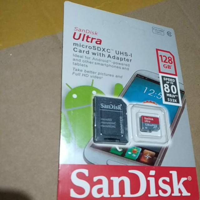 Thẻ Nhớ Sandisk 128gb Micro Sd Class 10 Tốc Độ 80mbs Super Premium Micro Sdxc Uhs-1
