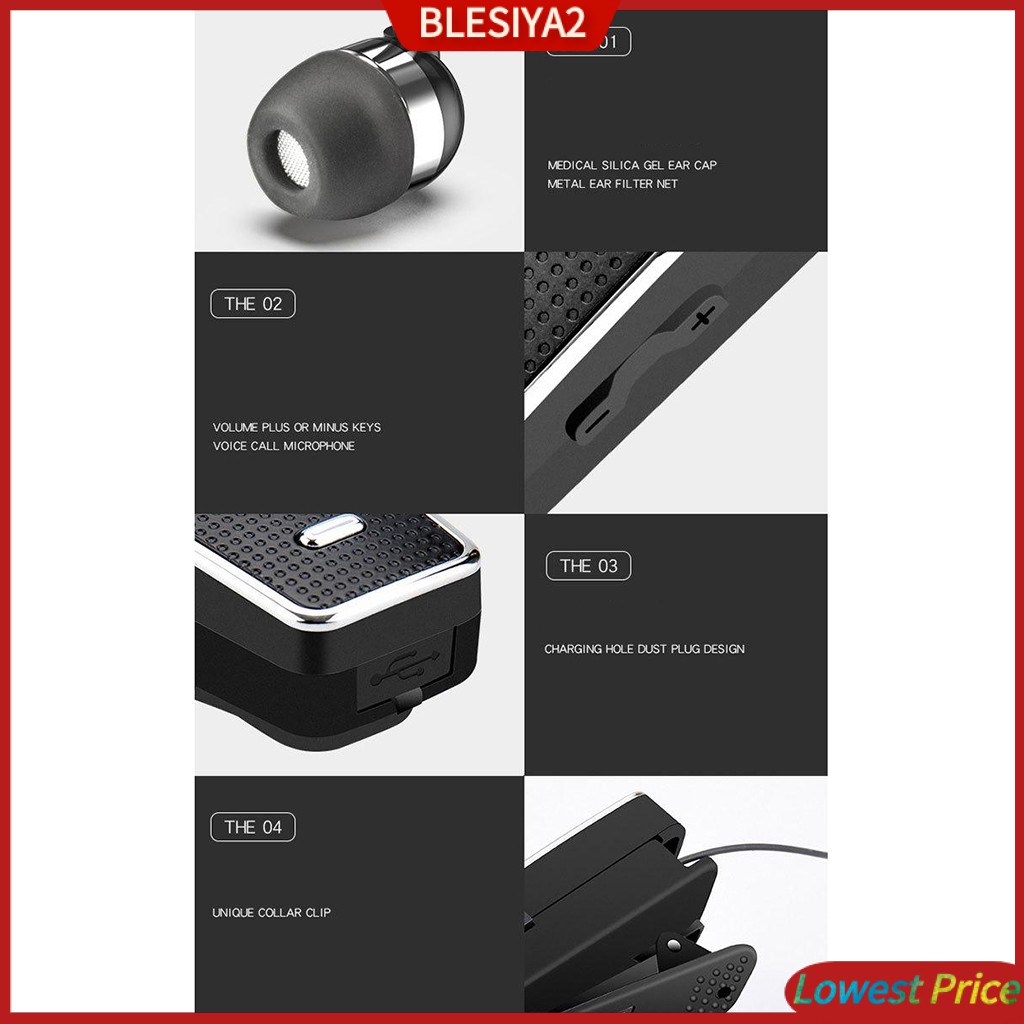 Fineblue F970 Pro Clip-on Bluetooth In-Ear Earphone Headset  black