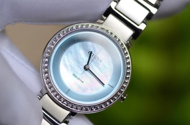 Đồng hồ nữ Citizen EM0480-52N xanh thiên thanh