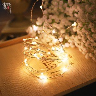 Dây Đèn Led Vàng Trai Trí, Đèn Led Dây Đom Đóm Fairylight Dùng Pin