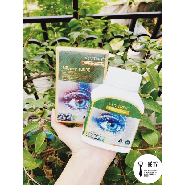VIÊN UỐNG BỔ MẮT TỪ QUẢ VIỆT QUẤT - BILBERRY 10.000 60 VIÊN - VITATREE