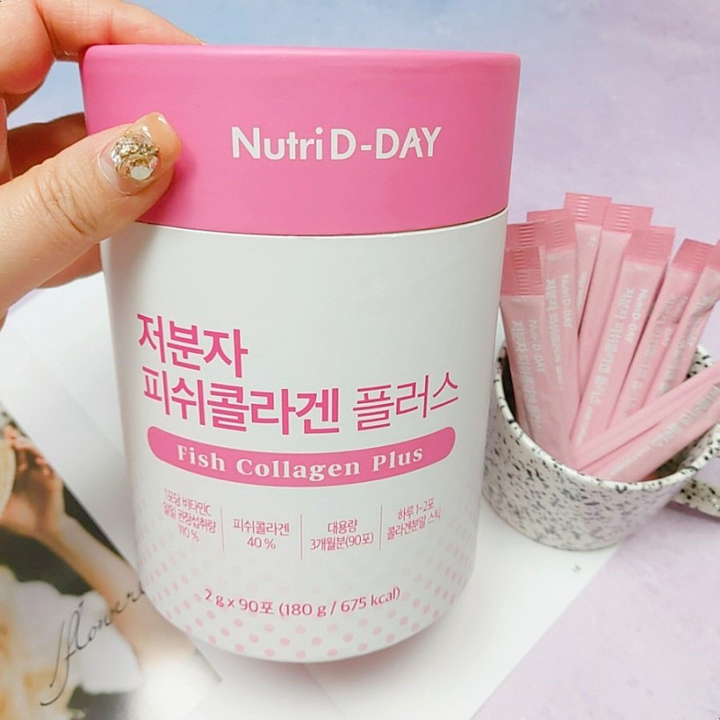 Collagen Cá NUTRI D DAY Fish Collagen Plus Hàn Quốc 90 Gói