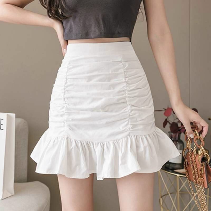 Chân váy đuôi cá nhún cạp cao