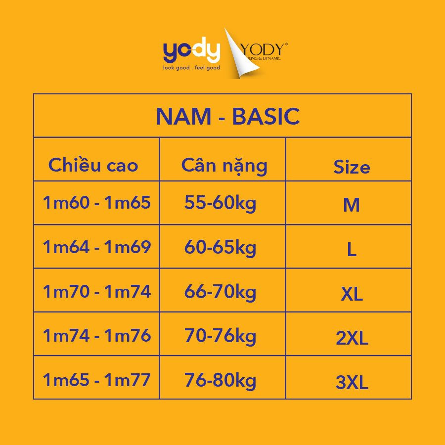 Áo Polo nam mắt chim phối bo trơn có cổ YODY chất vải cotton thấm hút tốt APM3299 | BigBuy360 - bigbuy360.vn