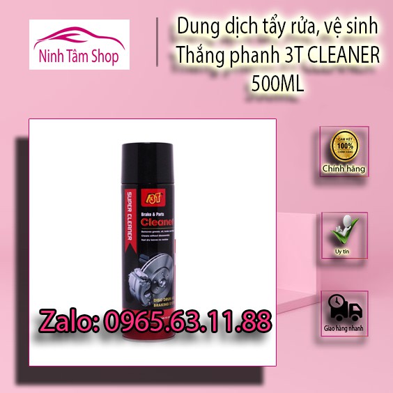 Dung dịch tẩy rửa, vệ sinh thắng phanh 3T CLEANER 500ML