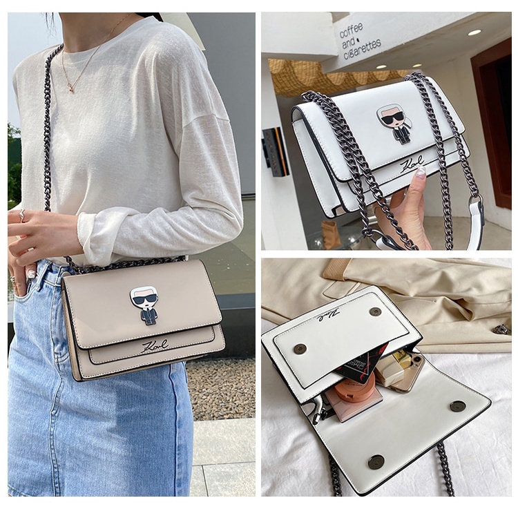 Thời Trang Túi Da Đeo Chéo Vai Thương Hiệu Nổi Tiếng karl lagerfeld k / Ikonfartch