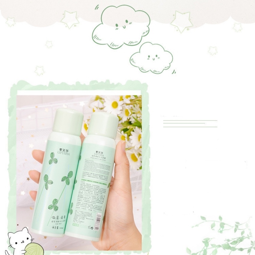 ☀️𝐅𝐑𝐄𝐄𝐒𝐇𝐈𝐏☀️ Xịt khoáng dưỡng ẩm Trà Xanh LIFUSHA 150ml