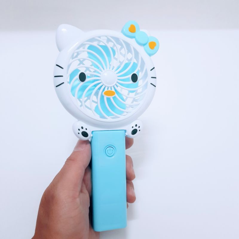 [Nhiều màu] Quạt điện cầm tay hình mèo kitty siêu dễ thương