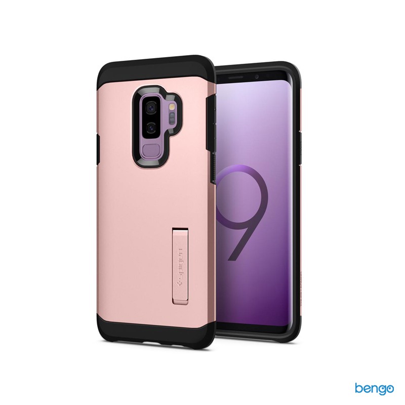 Ốp lưng Samsung Galaxy S9 Plus SPIGEN Tough Armor - Rose Gold