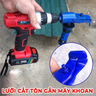 Lưỡi cắt tôn gắn máy khoan - Dụng cụ cắt Tole Nguyễn Thức - Cắt tôn, sắt, inox dày 1.5mm - Kéo cắt tôn