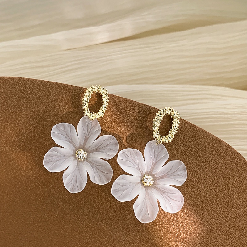 Bông Tai Mạ Bạc 925 Hình Hoa Phong Cách Hàn Quốc Mới 2022