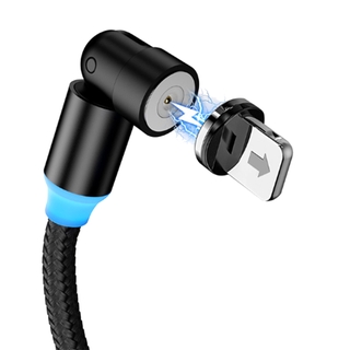 Dây Cáp Sạc 540o Micro Usb Type C Có Nam Châm Dành Cho Samsung Iphone