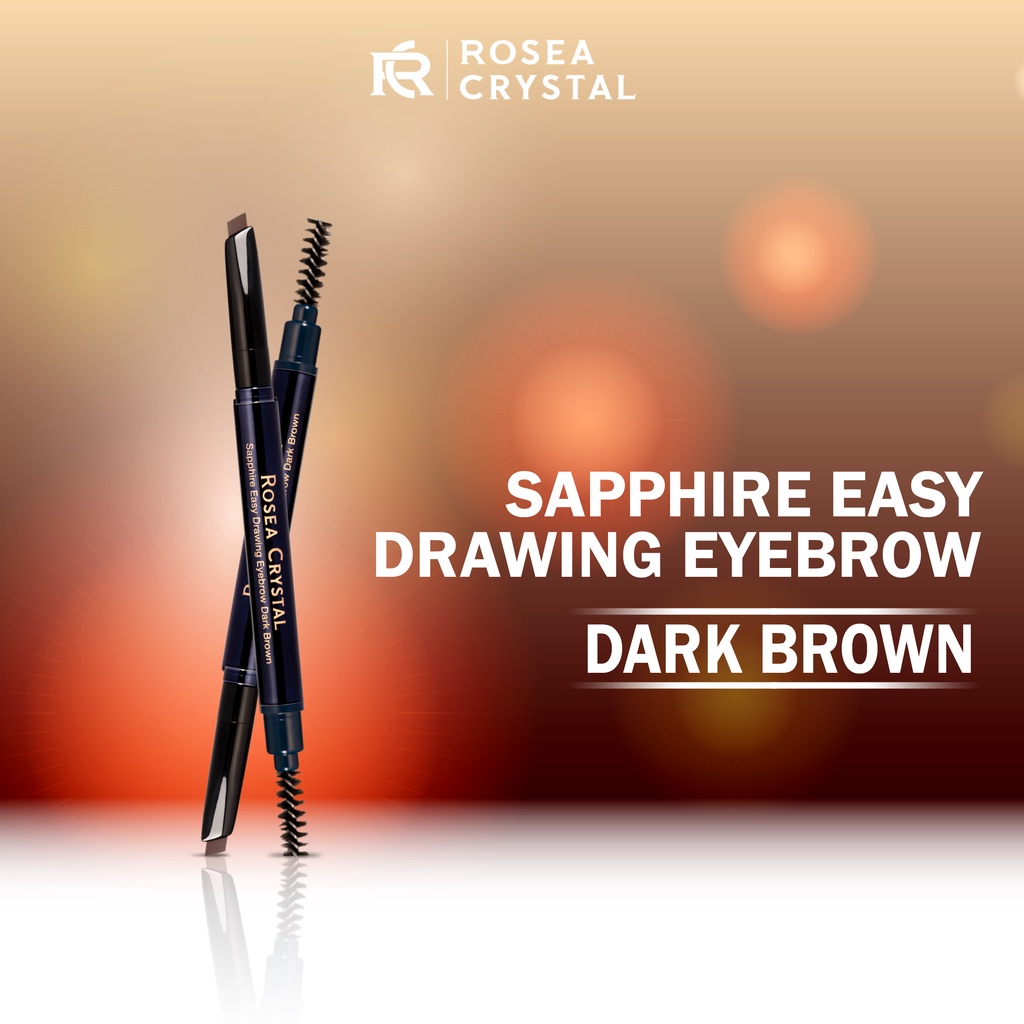 Chì kẻ lông mày Sapphire Easy Drawing Eyebrow tone nâu gỗ Dark Brown