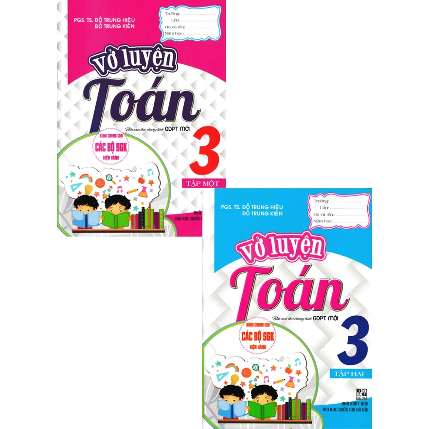 Sách - Combo Vở Luyện Toán Lớp 3 (Dùng Chung Cho Các Bộ SGK Hiện Hành) (Bộ 2 Cuốn)