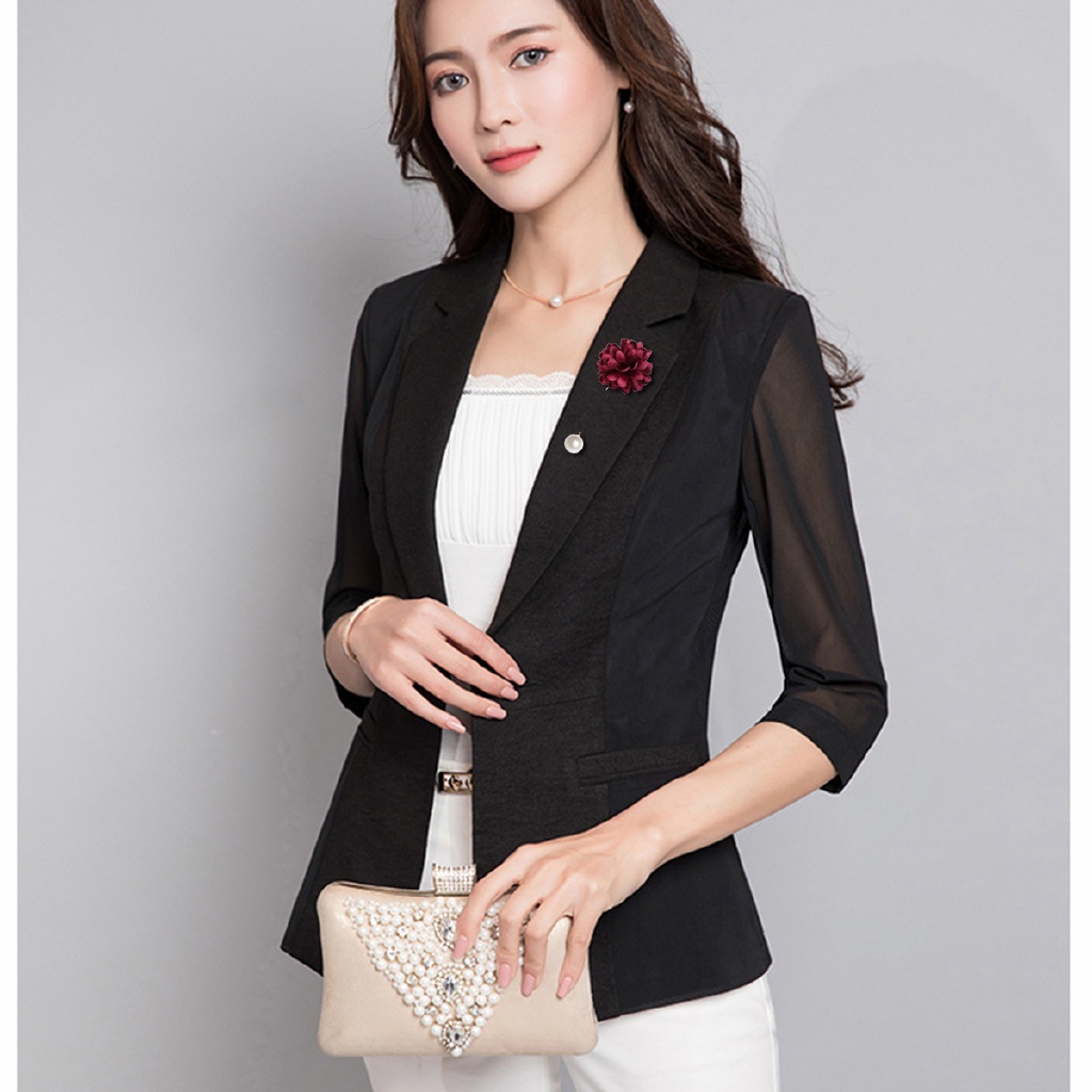 EFAN Ghim Cài Áo Hình Hoa Đính Ngọc Trai Giả Thời Trang Cho Nam Nữ