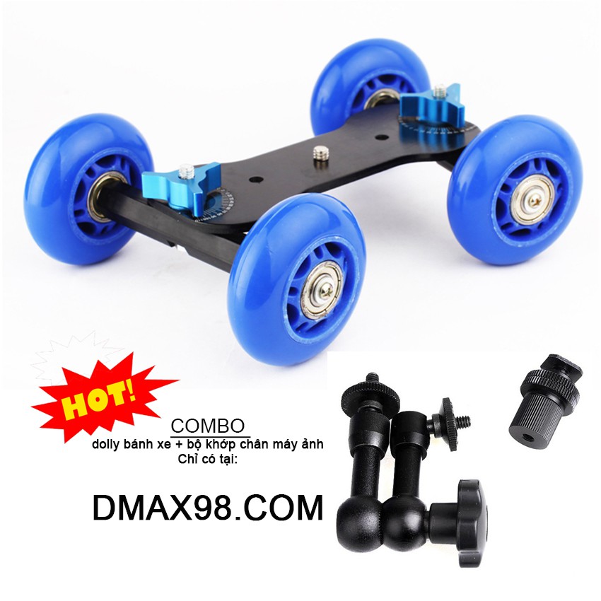 Trượt Dolly bánh xe cùng chân khớp phục vụ quay phim