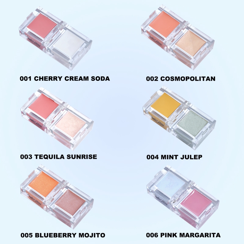 Hộp phấn Dazzle Me độ sáng cao 3.3x3.3x3.2 nặng 4.8G có 6 màu để lựa chọn | BigBuy360 - bigbuy360.vn