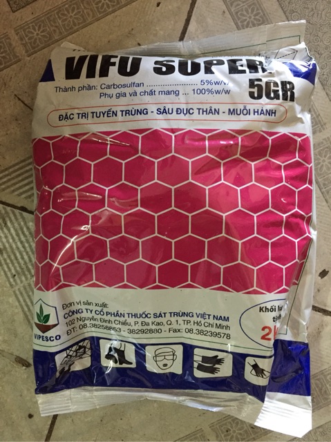 Thuốc tím trị rệp 1kg vifu super 5gr