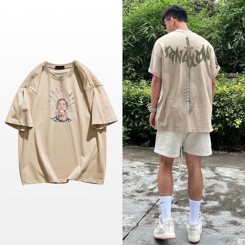 Áo Phông Oversize Nam Nữ In Hình Chân Dung Phong Cách Cực Chất