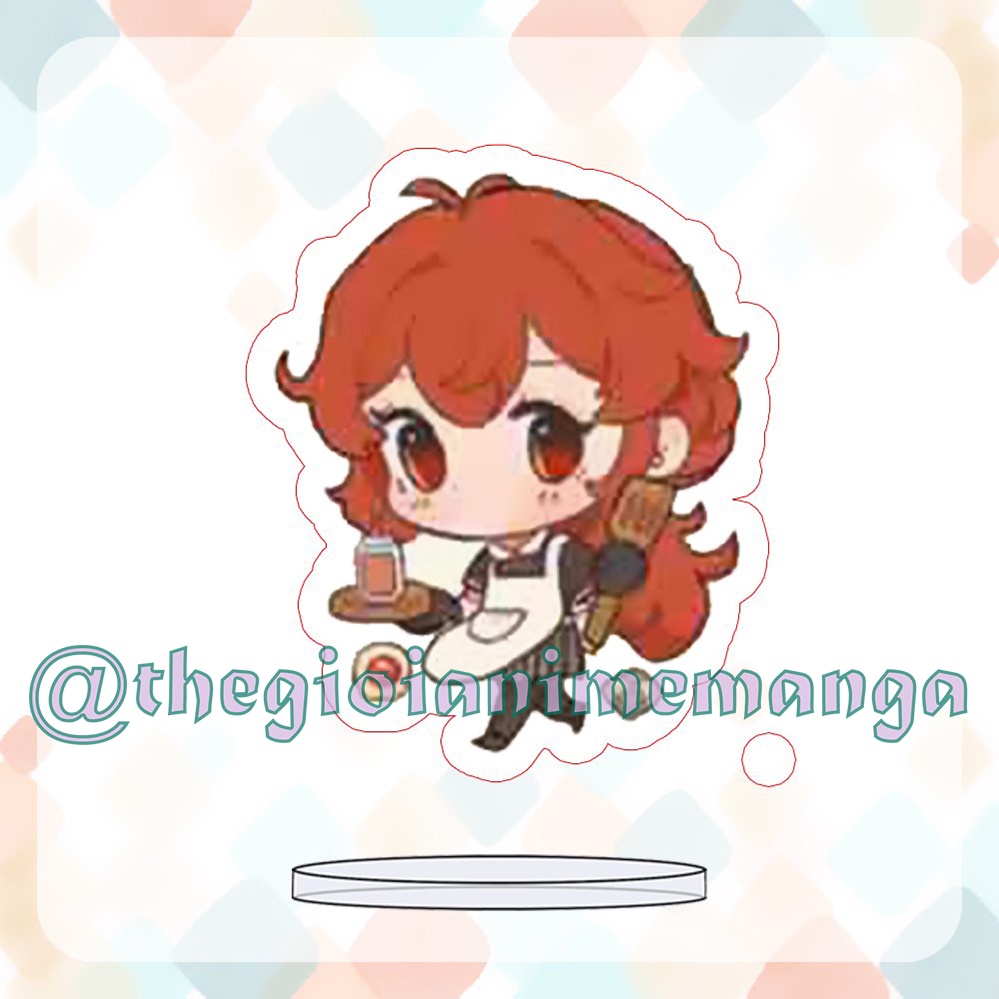 ( MINI 3cm ) Mô hình Standee GENSHIN IMPACT anime chibi mica trưng bày nhiều mẫu