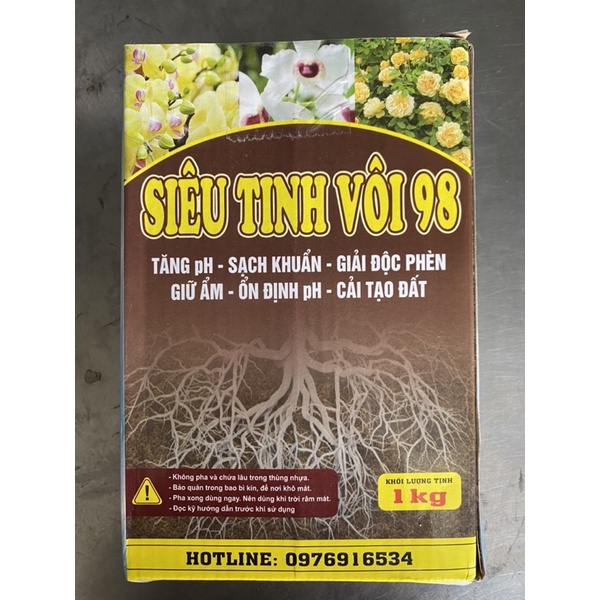 Siêu sát khuẩn tinh vôi 98 (gói 1kg) sát khuẩn ổn định độ PH