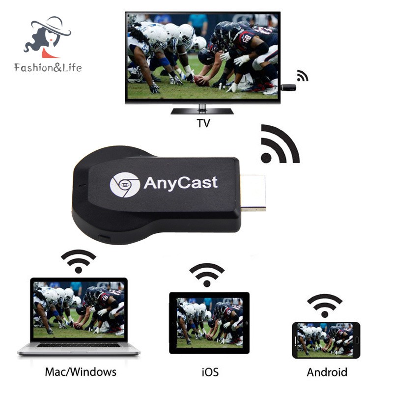 ANDROID Thiết Bị Nhận Tín Hiệu Anycast M2 Plus Airplay Wifi Tcxl. Hd 1080p