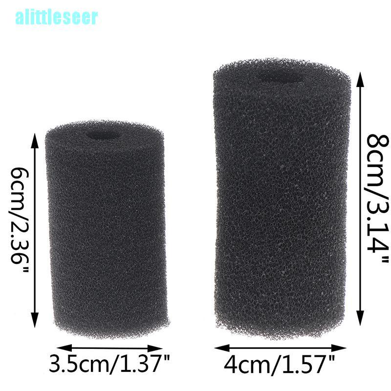 【Per】5x Sponge Aquarium Filter Protector Cover For Fish Tank Inlet Pond Black Foam TK