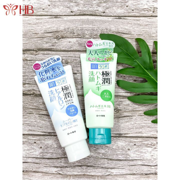Sữa rửa mặt hada labo tạo bọt Nhật Bản cho mọi loại da, Hadalabo Gokujyun Face Wash