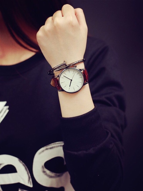 Đồng hồ cặp nam nữ Weesky L6040 dây da 3 màu hot | BigBuy360 - bigbuy360.vn