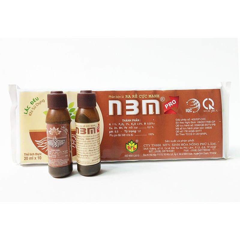 Phân Bón Lá - Kích thích ra rễ N3M (chai 20ml), kích rễ n3m